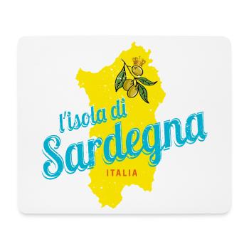 Sardinien Olive Italien Insel Vintage Souvenir - Mousepad (Querformat) - Weiß - Vorne