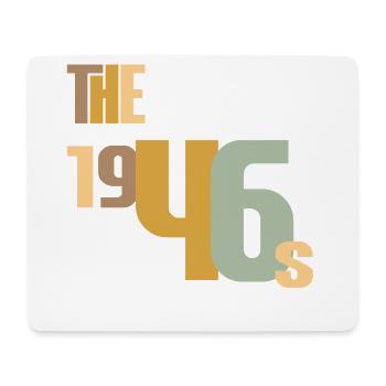 Vintage Year 1946 Birthday 80 Years Gift Idea - Mouse Pad (horizontal) - white - Front