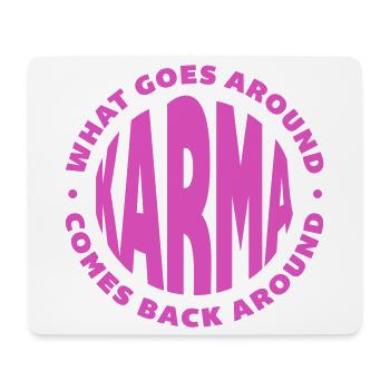 Karma - Mousepad (Querformat) - Weiß - Vorne