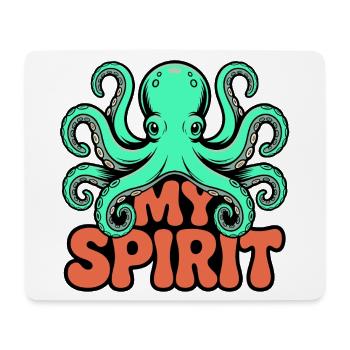 Oktopus Spirit - Mousepad (Querformat) - Weiß - Vorne