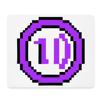 Arcade Münze 10 Jahre Jubiläum - Mousepad (Querformat) - Weiß - Vorne