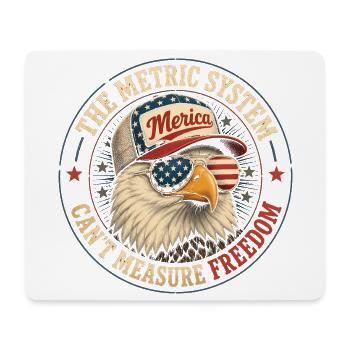 Das metrische System kann Freiheit nicht messen (4 - Mousepad (Querformat) - Weiß - Vorne