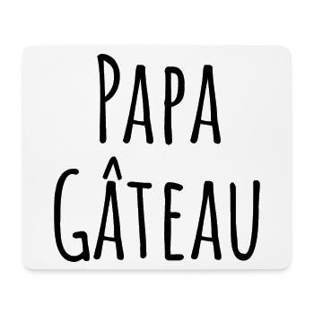 Papa Gâteau - Tapis de souris (format paysage) - blanc - Devant