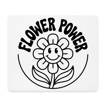 Le pouvoir des fleurs - Tapis de souris (format paysage) - blanc - Devant