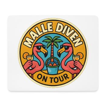 Malle Divas On Tour Women's Flamingo Mallorca Party - Mouse Pad (horizontal) - white - Front