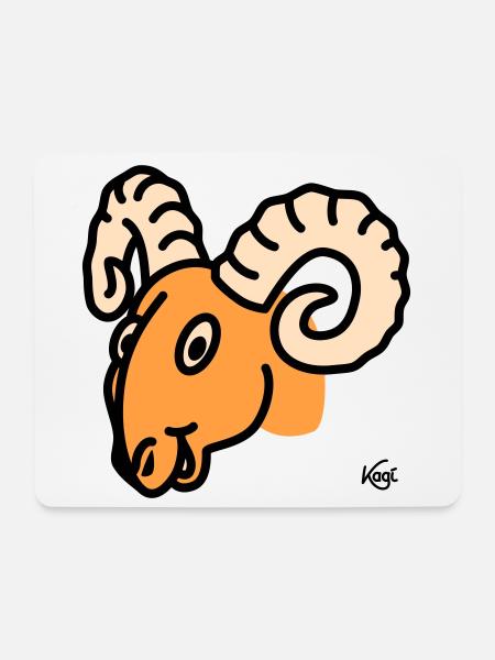 Aries large - Mouse Pad (horizontal) - white