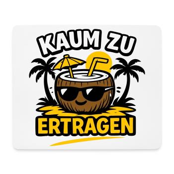 Kokosnuss Strandheld  - Mousepad (Querformat) - Weiß - Vorne