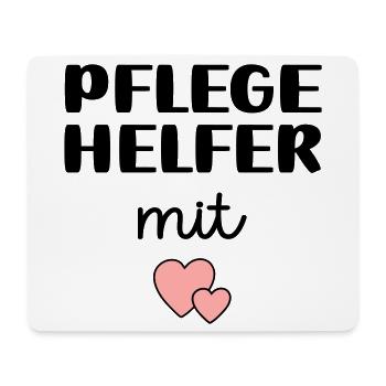 Pflegehelfer - Mousepad (Querformat) - Weiß - Vorne