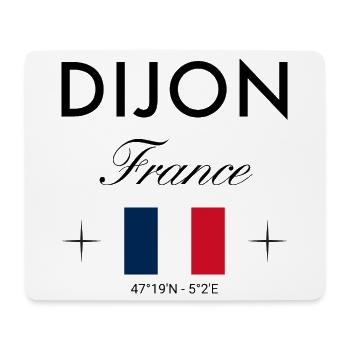 Dijon France Coordinates Travel Souvenir - Mouse Pad (horizontal) - white - Front