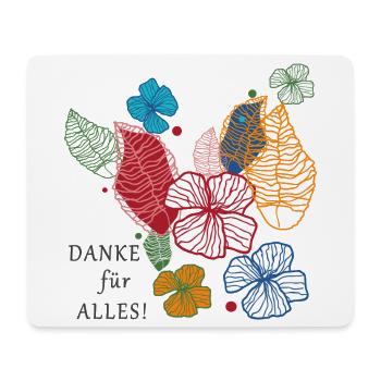 Danke für alles  - Mousepad (Querformat) - Weiß - Vorne