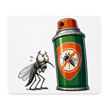 Mosquito vs Spray Can - Mouse Pad (horizontal) - white - Front