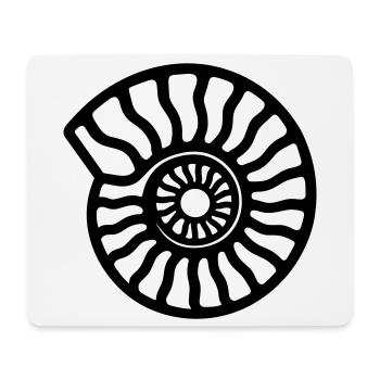 ammonite - Tapis de souris (format paysage) - blanc - Devant