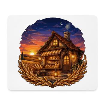 Sonnenuntergang Bäckerhaus - Mousepad (Querformat) - Weiß - Vorne
