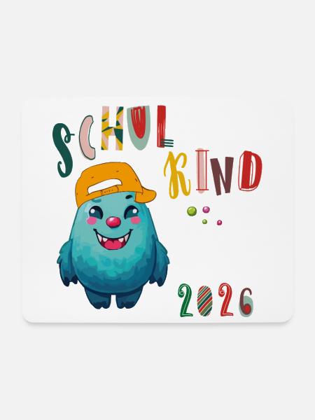 Einschulung 2026 - Mousepad (Querformat) - Weiß