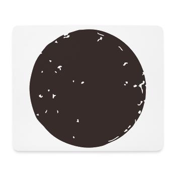 Grunge Circle Stamp Frame Vintage Rubber Seal Badg - Tapis de souris (format paysage) - blanc - Devant