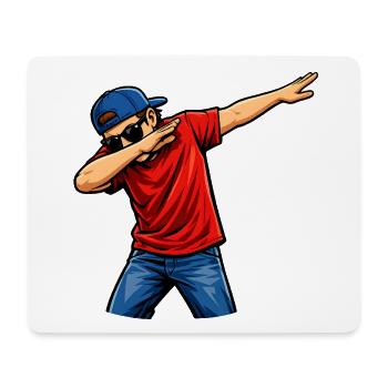 Dabbing Amerikaner - Mousepad (Querformat) - Weiß - Vorne