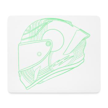 Helm - Mousepad (Querformat) - Weiß - Vorne