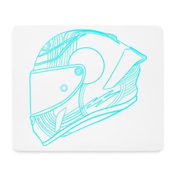 Helm - Mousepad (Querformat) - Weiß - Vorne