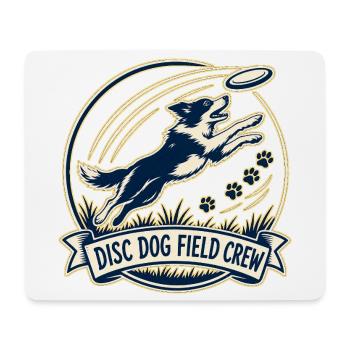 DISC DOG FIELD CREW Hund - Mousepad (Querformat) - Weiß - Vorne