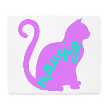 Cat Mouse - Mouse Pad (horizontal) - white - Front
