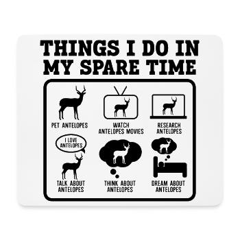 Antelope Humor Saying - Mouse Pad (horizontal) - white - Front