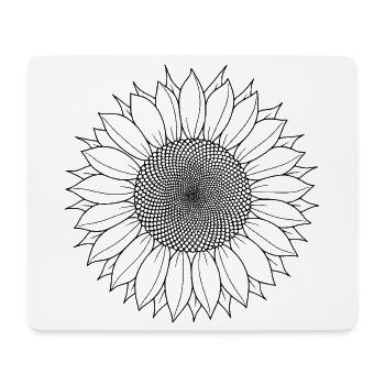Bohême du tournesol - Tapis de souris (format paysage) - blanc - Devant