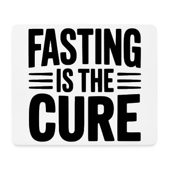 Fasting Is Cure - Mouse Pad (horizontal) - white - Front