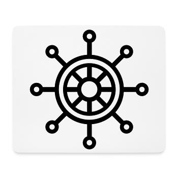 rudder - Mouse Pad (horizontal) - white - Front