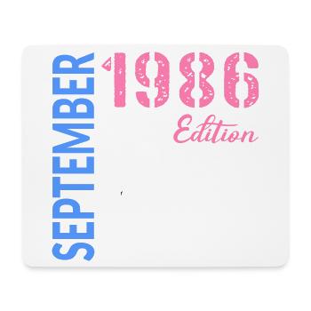 Anniversaire de septembre 1986 - Tapis de souris (format paysage) - blanc - Devant
