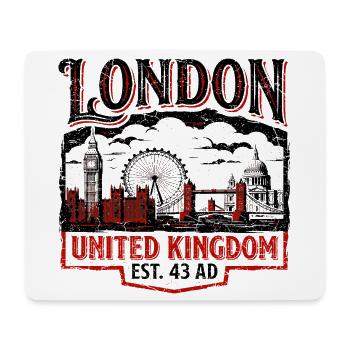 Londres, Royaume-Uni, Est. 43 ap. J.-C. - Tapis de souris (format paysage) - blanc - Devant