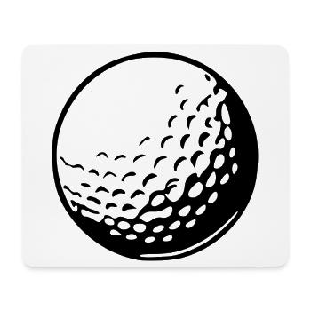 Golfball Golf spielen Geschenk Golfspieler - Mousepad (Querformat) - Weiß - Vorne