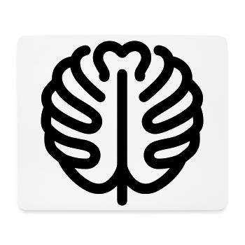 tropisches Blatt - Mousepad (Querformat) - Weiß - Vorne