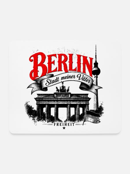 BERLIN - Stadt meiner Väter - Mousepad (Querformat) - Weiß