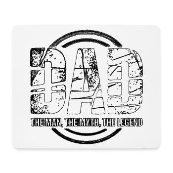 Dad The Man-Mythos Legende - Mousepad (Querformat) - Weiß - Vorne