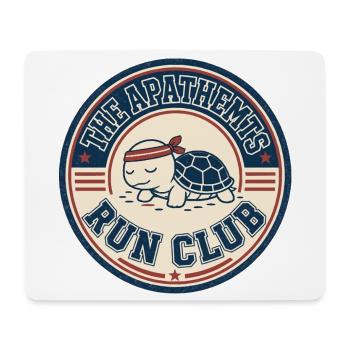 Apathhetic Turtle Run Club - Mousepad (Querformat) - Weiß - Vorne