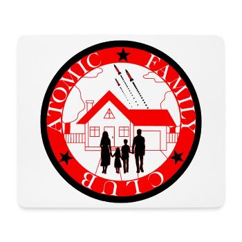 Rocket-Familie über dem Haus - Mousepad (Querformat) - Weiß - Vorne