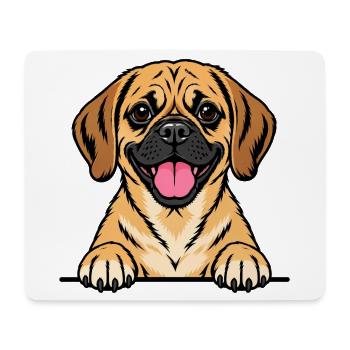 Puggle - Mousepad (Querformat) - Weiß - Vorne