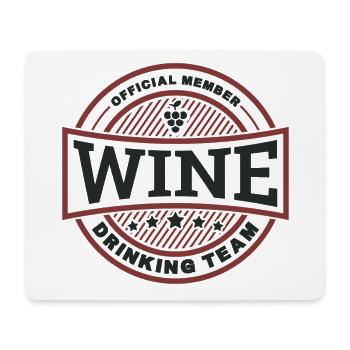 Wine Drinking Team Gift - Mouse Pad (horizontal) - white - Front