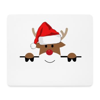 Rudolph - Tapis de souris (format paysage) - blanc - Devant