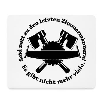 Zimmermann - Mousepad (Querformat) - Weiß - Vorne