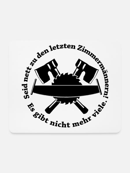 Zimmermann - Mousepad (Querformat) - Weiß
