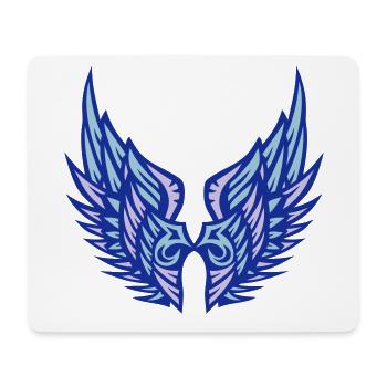 wing goes angel 1 06 - Mouse Pad (horizontal) - white - Front