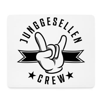 Junggesellen crew hand - Mousepad (Querformat) - Weiß - Vorne