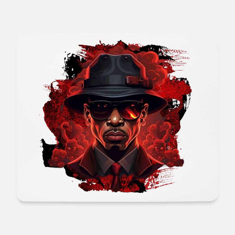 Hip-Hop Graffiti - Mousepad (Querformat) - Weiß