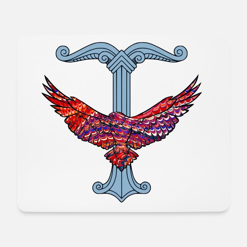 adler orn e 110a - Mousepad (Querformat) - Weiß