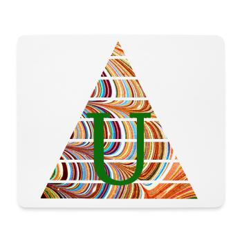 Triangle E 56 U - Tapis de souris (format paysage) - blanc - Devant