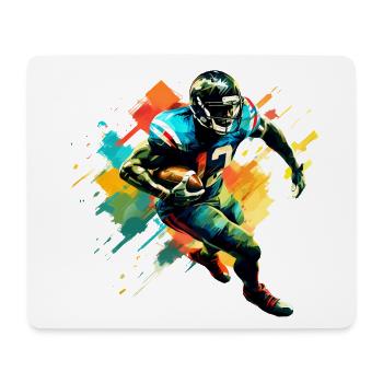 American-Football-Spieler-Illustrationen im Trend - Mousepad (Querformat) - Weiß - Vorne