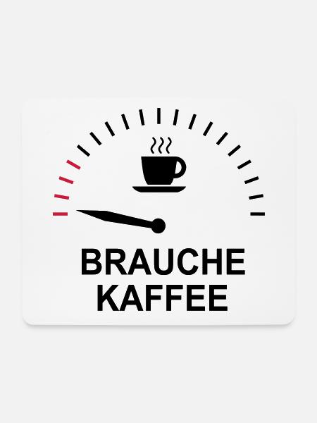 Kaffee - Mousepad (Querformat) - Weiß