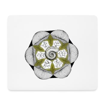 Shinrin-yoku Kunst – Forest Mystery Collection IV - Mousepad (Querformat) - Weiß - Vorne