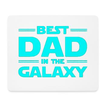 best dad in the galaxy - Tapis de souris (format paysage) - blanc - Devant